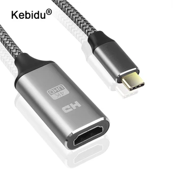 

4K USB Type C to HDMI Adapter USB 3.1 USB-C to HDMI Adapter Male to Female Converter For MacBook2016 Huawei Matebook Samsung S8