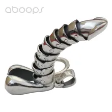 Vintage 925 Sterling Silver Penis Necklace Pendant Male Genital Organ Funny Gifts for Men Women Friends