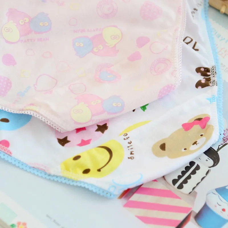 6pcs/Set Baby Panties Cotton Kids Underpants Baby Girl Print Briefs Panties For Girls Children's Underpants Random Color