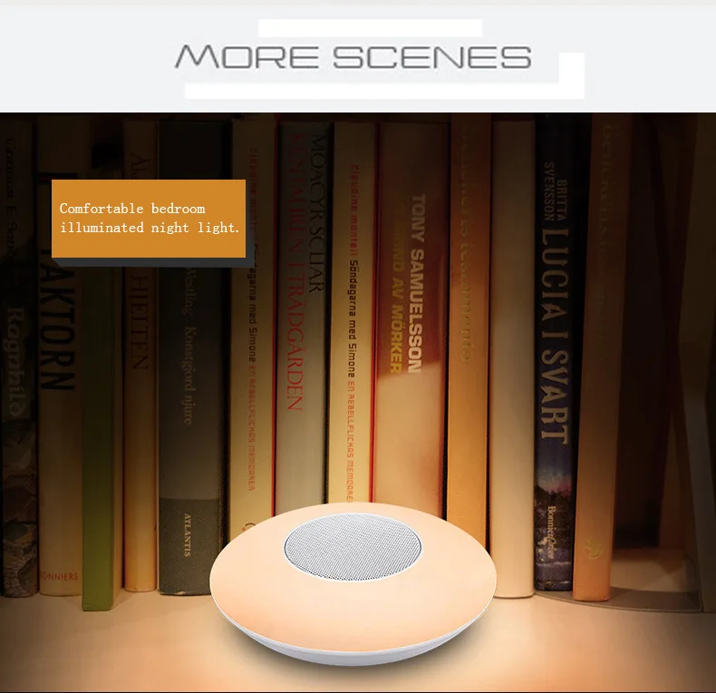 Bluetooth динамик Ночной светильник портативный тент лампа с умным сенсорным управлением набор настроения Премиум светодиодный светильник прикроватная настольная лампа