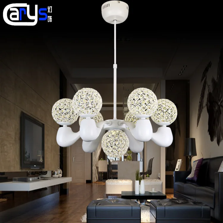 

K9 crystal droplight droplight contracted sitting room dining-room study bedroom high-grade lamps and lanterns