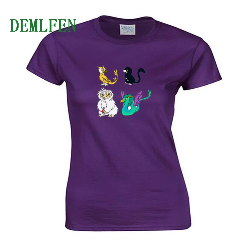 Movie Fantastic Beasts And Where To Find Them Print T-shirt Summer Women Short Sleeve O-neck Cotton T Shirt Girl Cool Tees Tops