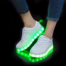 usb led shoes children’s luminous shoes sneakers with kids light up shining glowing shoes for girls slippers lights schoenen
