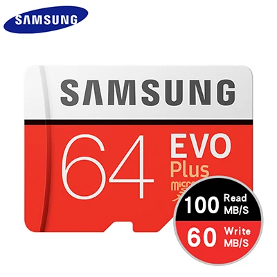 Оригинальная карта памяти SAMSUNG 16G 32G SDHC 64G 128G SDXC 100 МБ/с. U3 4K Micro SD Class 10 Micro SD UHS TF Транс флэш-карта Microsd - Емкость: 64GB 100MBs