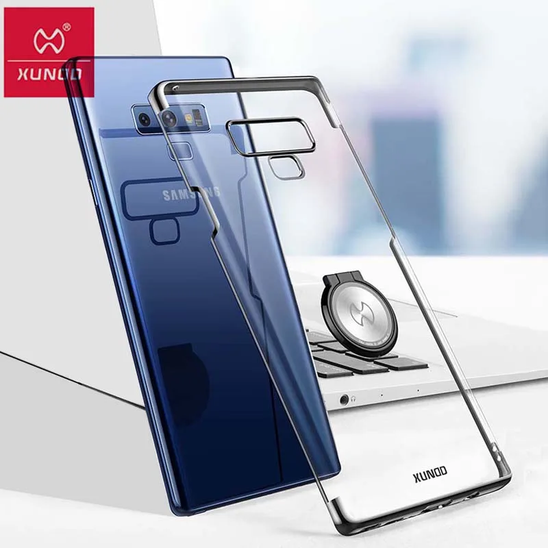 

For Samsung Galaxy Note 9 case, Xundd Luxury Clear Hard PC cover for Galaxy Note9 case coque with ring holder buckle