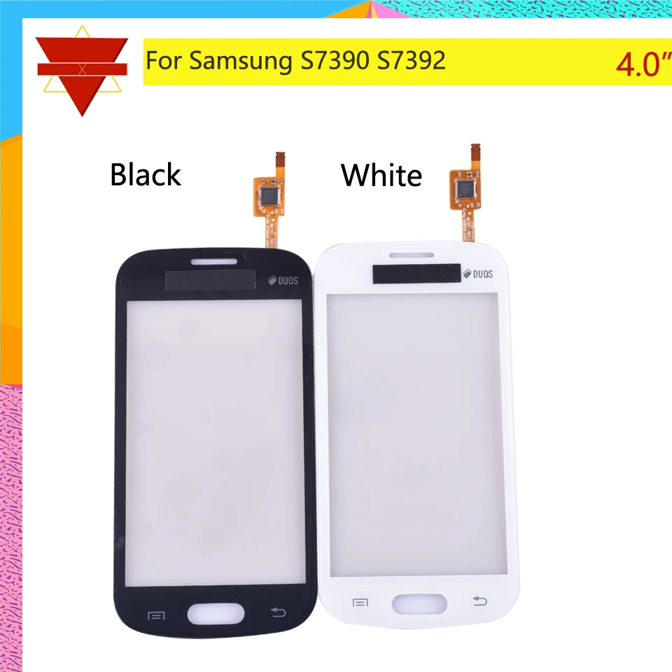 10Pcs\lot New S7390 Touch Panel for Samsung Galaxy Trend Lite 7392 GT-S7390 S7392 Screen Digitizer with flex cable | Мобильные