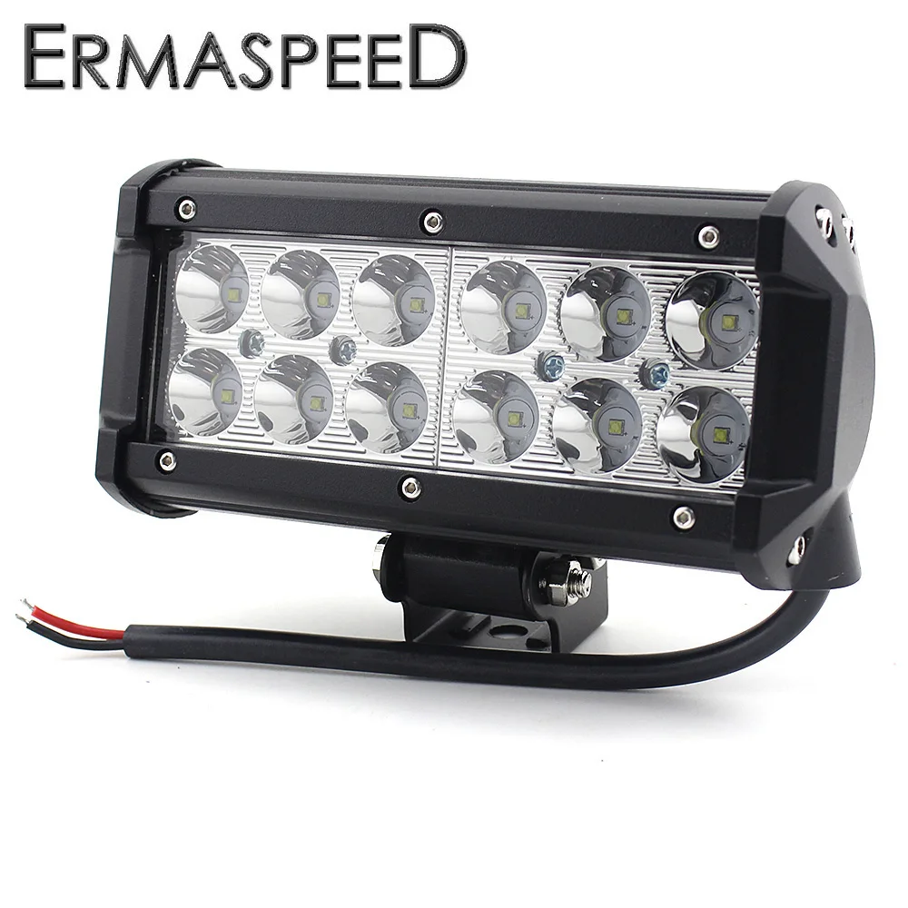 Motorcycle 36W LED Car Light Bar Work light Flood Spot Beam 6000k Auxiliary font b Lamp