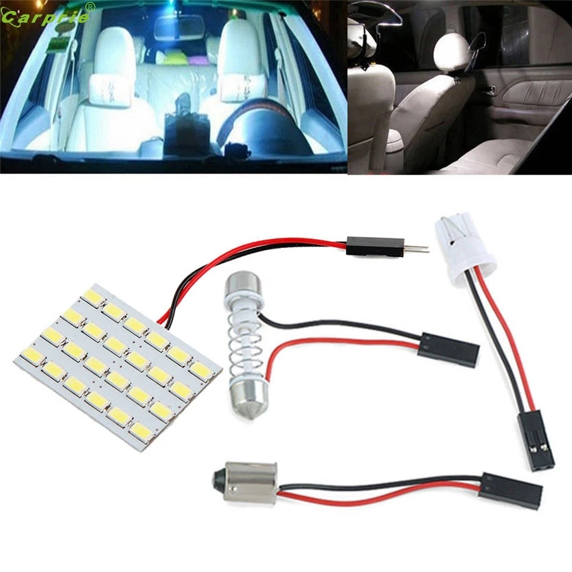 24 SMD 5630 Светодиодный светильник T10 BA9S Dome светодиодный для салона автомобиля