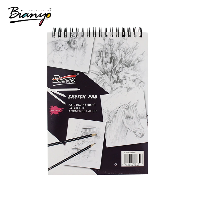 Bianyo 160gsm A5 Sketch Book Stationery Notepad Sketchbook For Painting Drawing Diary Journal Creative Notebook Gift Sketch Book Stationery Notepadbooks Stationery Aliexpress