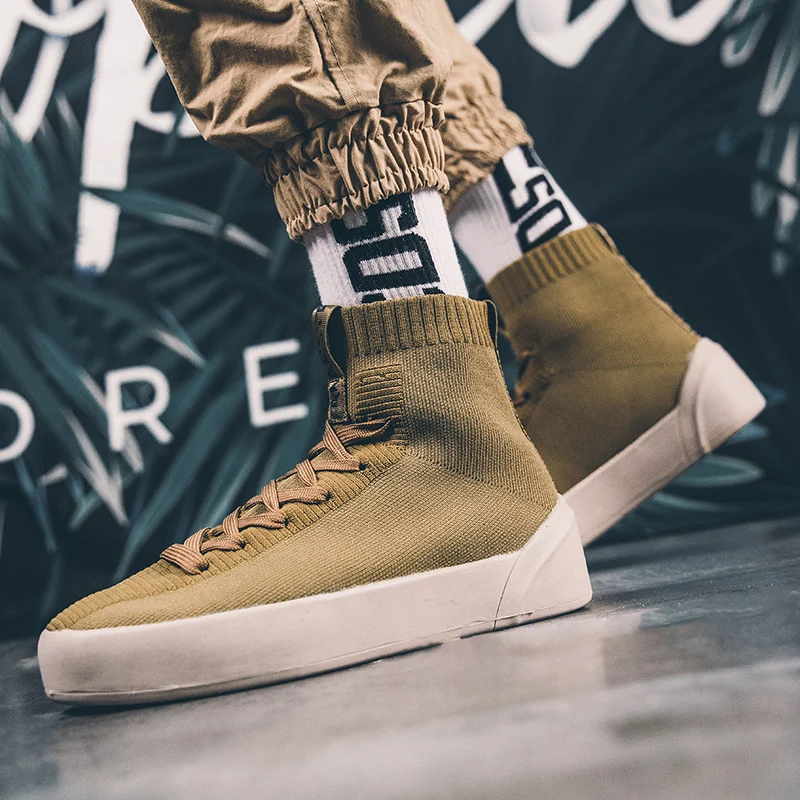 

Spring Sock Flats Fashion Casual Men's Shoes Men Male Shoes Adult Antiskid Wear Resistant Footwear High Quality Zapatos Hombre