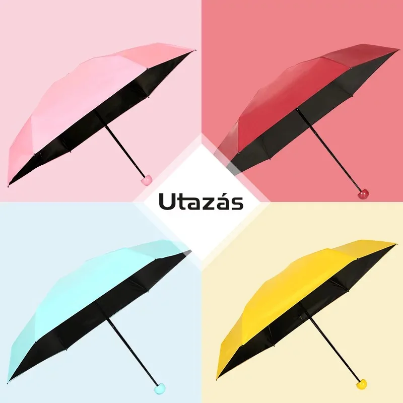 Модный портативный мужской зонт, мини-капсула, карманный, защита от УФ-лучей, складной, Ms. compact, маленькие капсульные зонты, распродажа