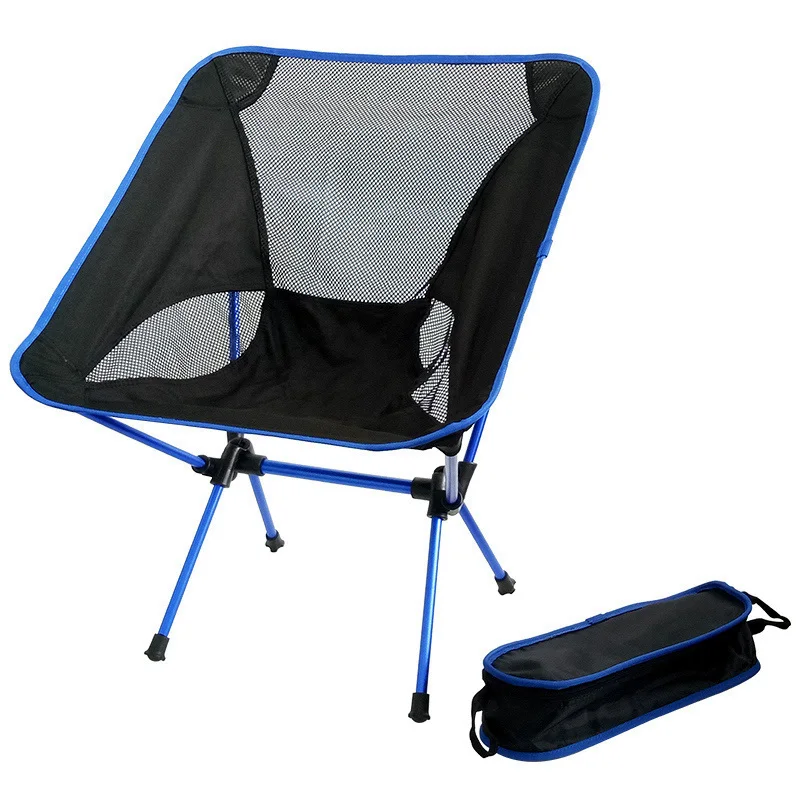 K8356 Лидер продаж 4 цвета ультра легкий алюминиевый сплав складное кресло на улицу переносной стул для рыбалки альпинизмом барбекю кемпинг стул - Цвет: Dark Blue