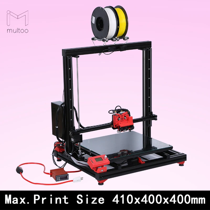 Christmas Gift MULTOO MT1 3d Printer Large Format Table Class for Home&Office and School Use