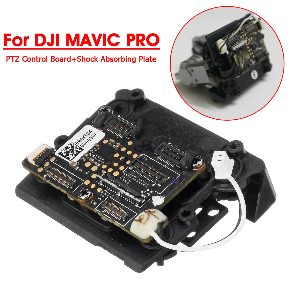 

PTZ Gimbal Camera Foward Sensor Control Board Mainboard + Shock Absorbing Plate Repair Parts For DJI MAVIC Pro Drone Replacement