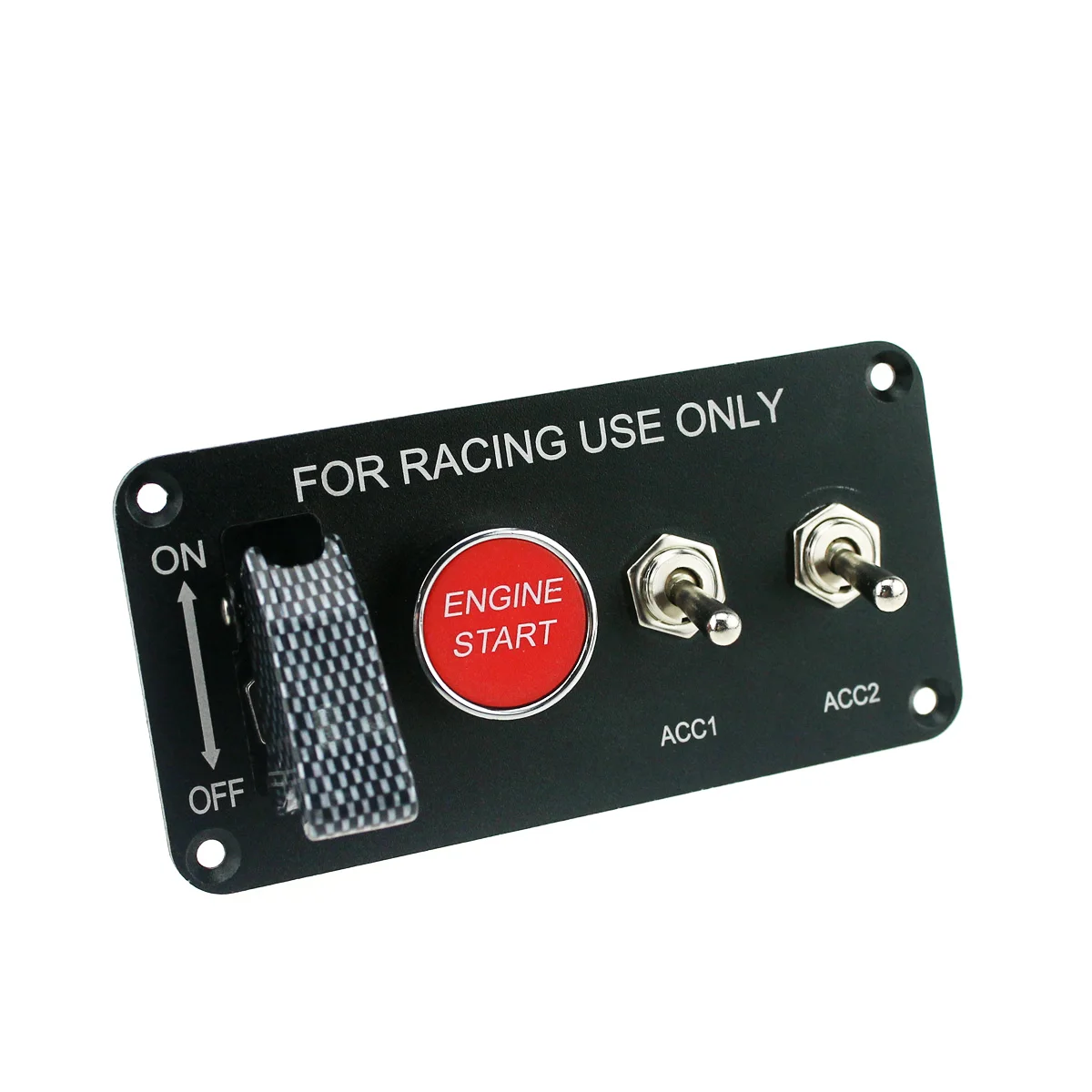 Racing Panel Toggle Switch + Ignition Switch with Indicator Auto Start