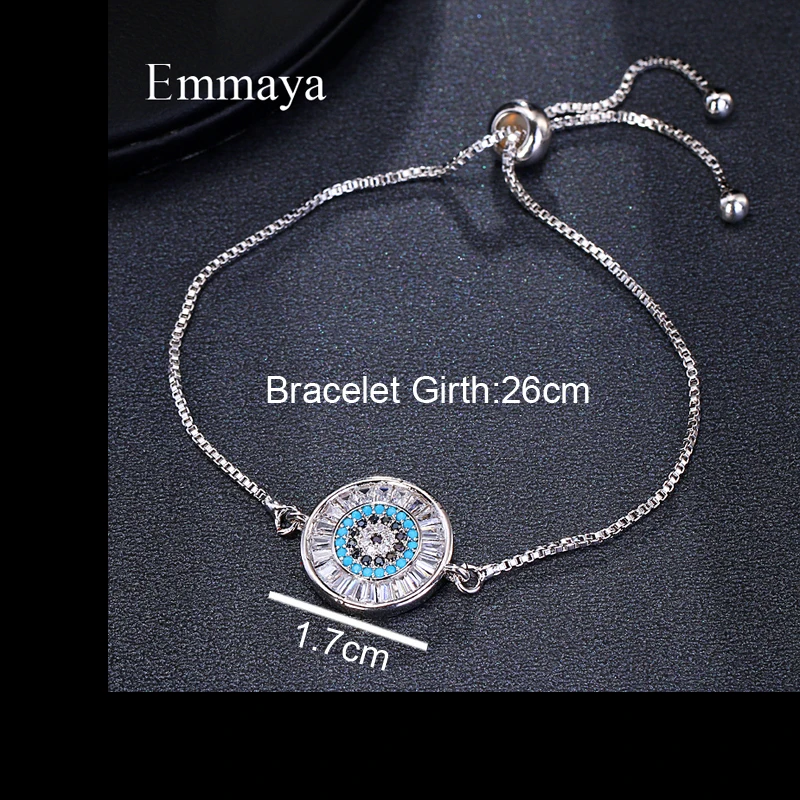 EMMAYA новые модные регулируемые браслеты для женщин с кристаллами очаровательные