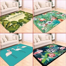 AOVOLL европейские и американские удобные ковры с принтом фламинго для гостиной ковер для детской комнаты коврики Нескользящие