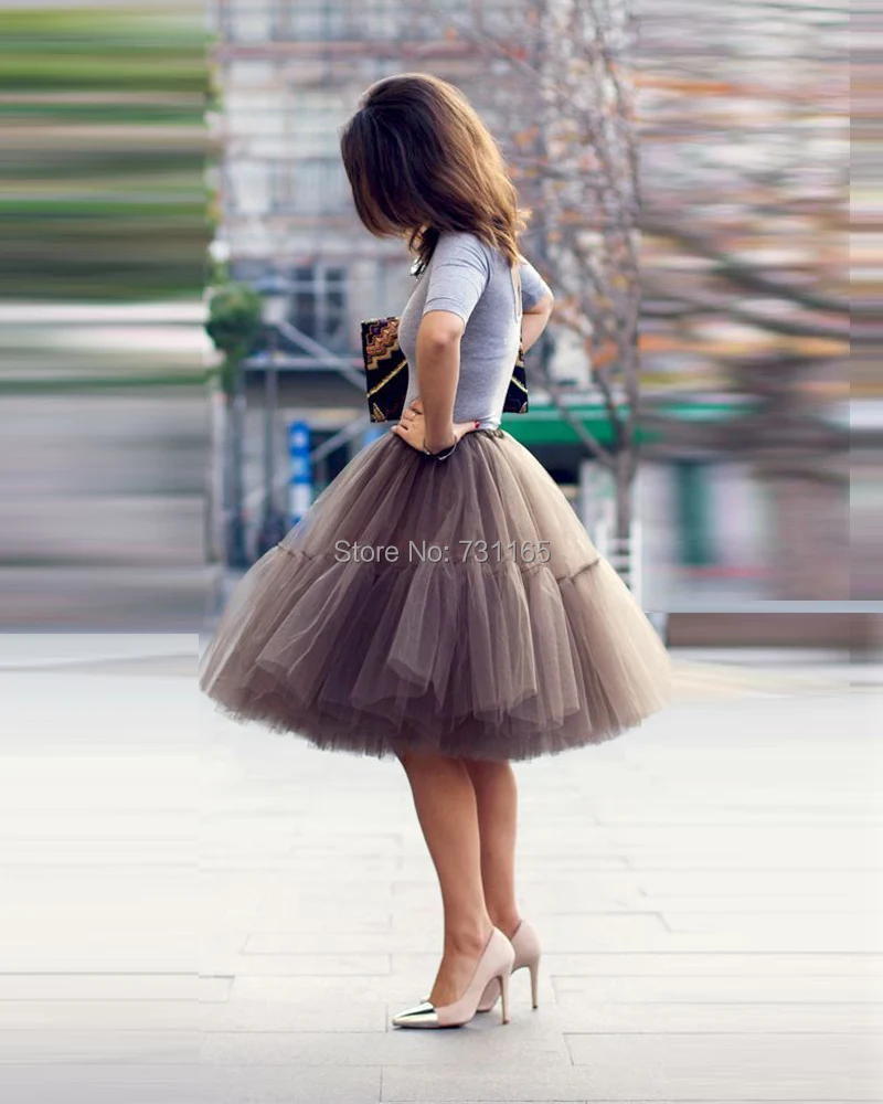Gratis Verzending 6 Layer 2019 Tutu  Tule Rokken Midi  rok  