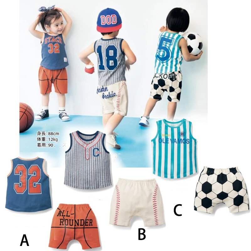

2018 Summer Baby Boys Clothes Sets Casual Active Style Infant Cotton Suits Sports T Shirt+Pants 2 PCS Kids Children Suits 0-24M