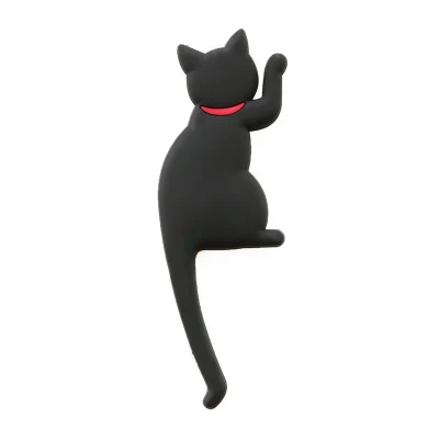 1 шт. милый кот хвост крюк магнитная наклейка на холодильник мультфильм комета украшения магнитные наклейки подарок - Цвет: heimao