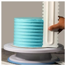 1 шт. DIY украшения торта расческа глазурь Smoother скребки Кондитерские текстуры выпечки Инструмент Кухня торт магазин гаджет аксессуары