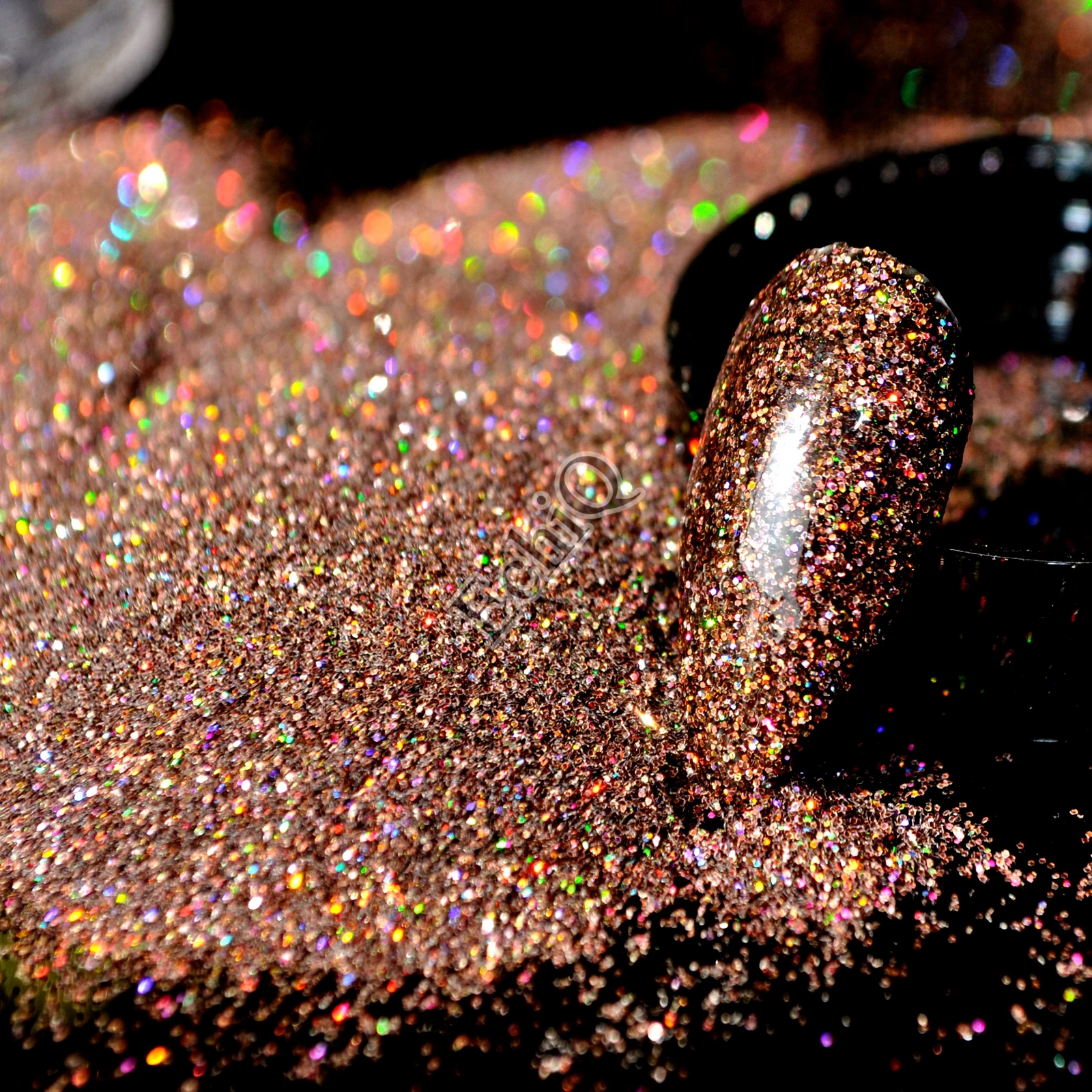 Holo Magic Shimmer красочный лак для ногтей темно коричневый лазерный кофейный порошок