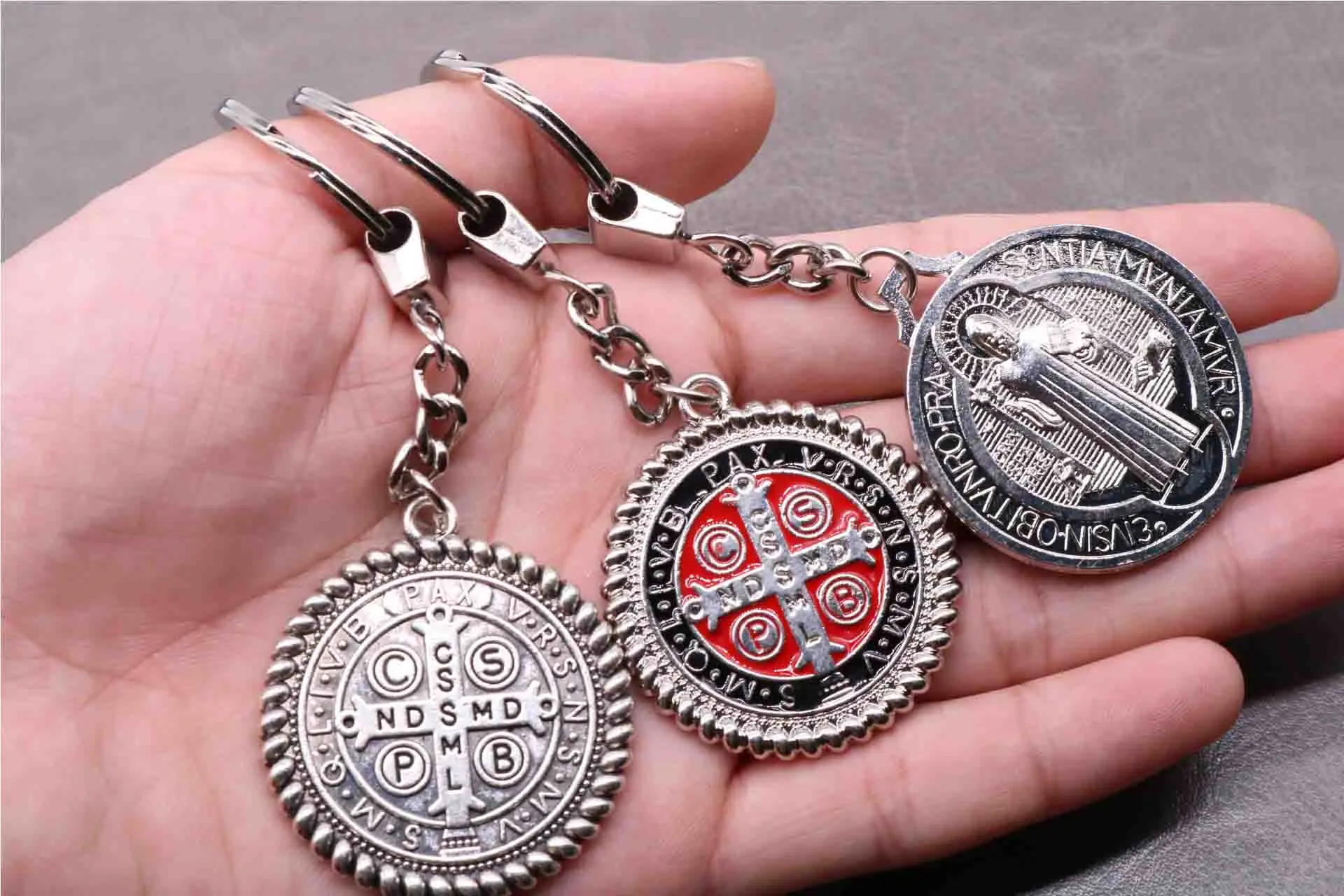 St Benedict Medal Necklace Saint Benedict Medal With St