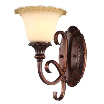 

Bright bedside iron +glass wall lamp lens headlight bedroom living room backdrop wall Lamps lighting corridors wall lamps FG579