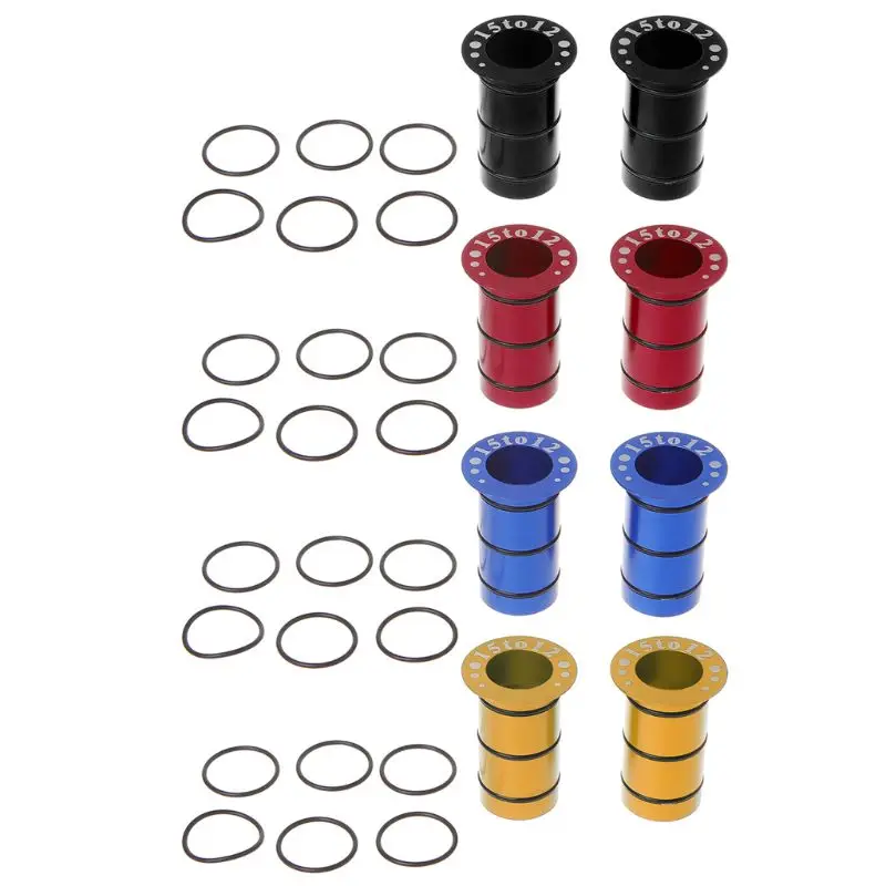 

1 Set Hub Adapter Bicycle Conversion 15mm to 12mm Shaft Sleeve Axle Tube Repair Kit Tools Accessories Aluminum Alloy