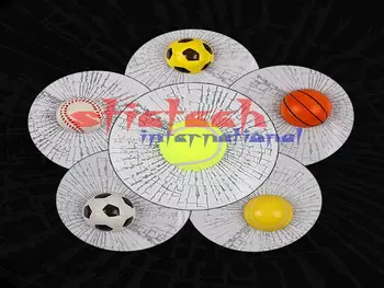 

by dhl or ems 50pcs 3D Car Stickers Auto Car Styling Ball Hits Car Body Adhesive Baseball Tennis Basketball Football Funny Decal