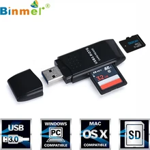 Binmer MINI 5 Гбит/с супер скорость USB 3,0 Micro SD/SDXC TF кардридер адаптер
