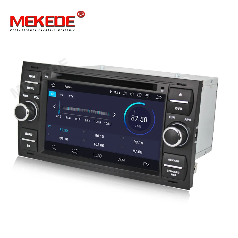 Perfect MEKEDE Car Multimedia Player GPS Android 9.0 2 Din For Ford/Mondeo/Focus/Transit/C-MAX Car Radio Bluetooth DVR Autoradio DSP 3