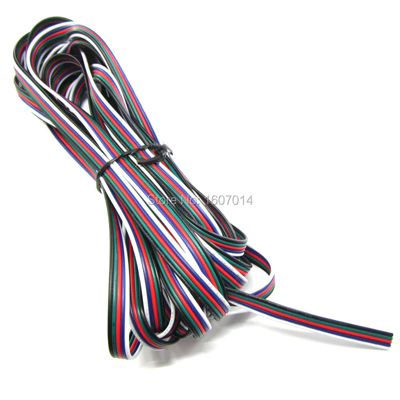 Купить 10 м rgbw провода 22 awg 5 контакт. ЛУЖЕНОЙ МЕДИ ПРОВОДА ДЛЯ ...