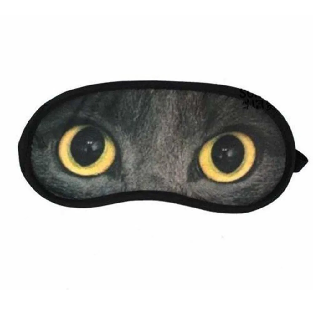 Новинка, 1 шт., мультяшная 3D маска для сна с животным принтом, маска для глаз, для путешествий, комфортная помощь, для сна, с повязкой на глаза