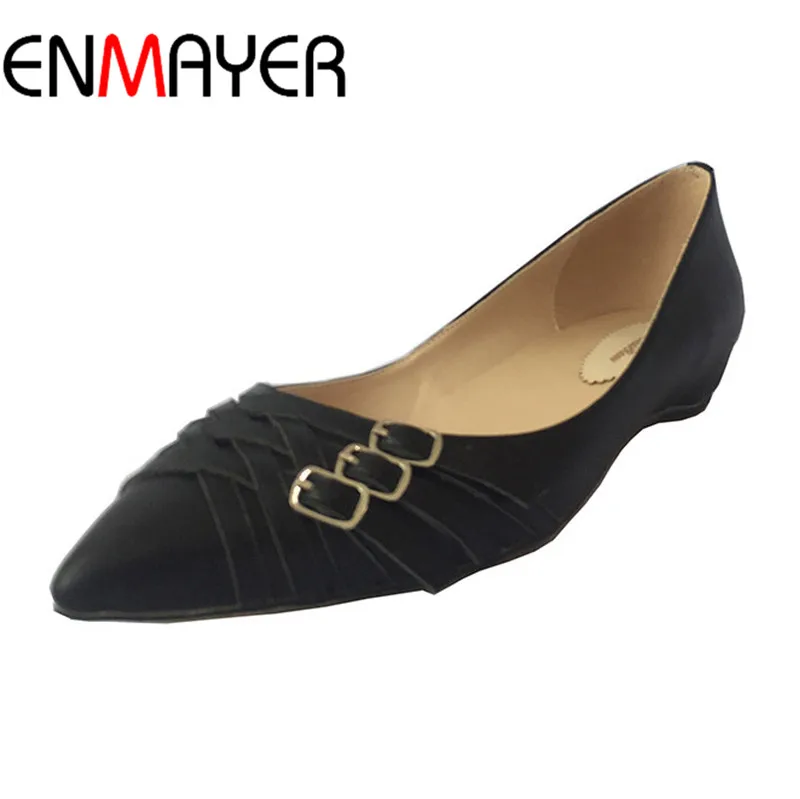 genuine leather ballet flats