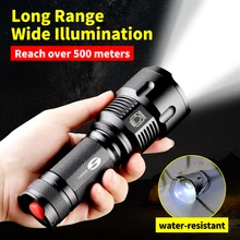 SHENYU LED Flashlight 26650 Zoom Torch Waterproof T6 2000LM 3 Mode Light For 3x AA or 3.7v Battery for Riding with bike holder