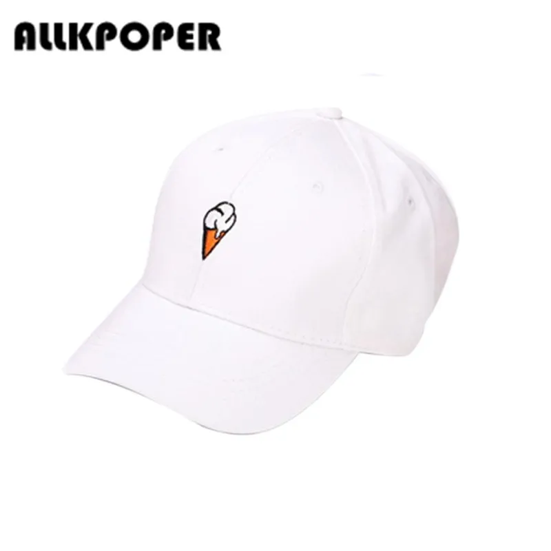 ALLKPOPER Summer Ice Cream Print Snapback Cap Women 2017 Fashion Brand
