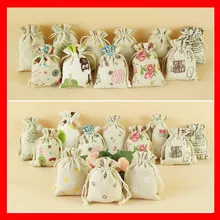 200 шт/лот) 4 размера доступны льняная джутовая хлопковая ткань аксессуары Подарочная сумка оптом