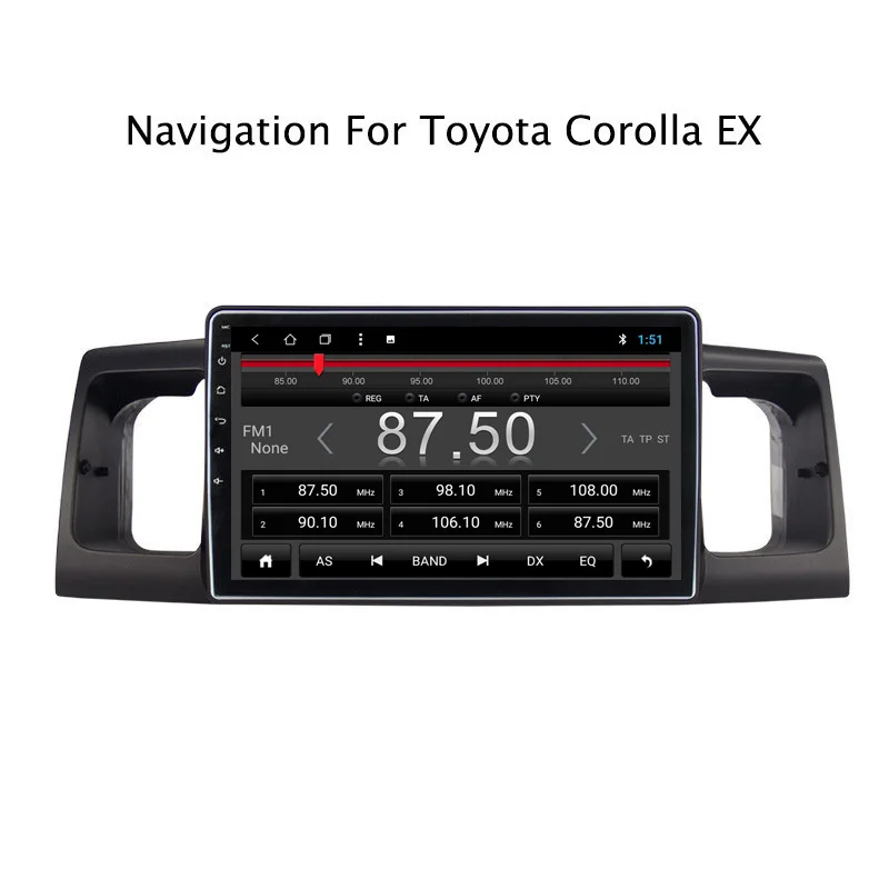 Sale NAVITOPIA 9inch 2G RAM 32G ROM Android 8.1 Car DVD Multimedia GPS Navigation for Toyota Corolla EX 2004 2005 2006 2007 2008-2013 1