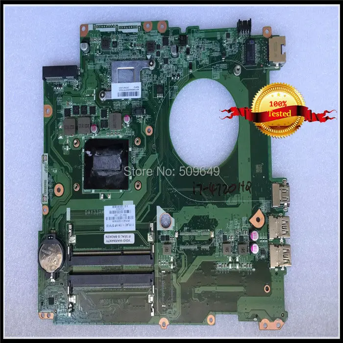 

Top quality , For HP laptop mainboard 15-K GM 794984-501 laptop motherboard,100% Tested 60 days warranty