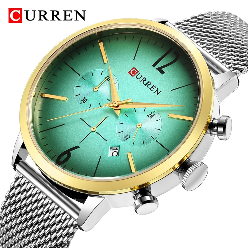 

CURREN Top Luxury Brand 2019 New Mens Quartz Watches Chronograph Waterproof Sport Watch Men Military Clock Relogio Masculino