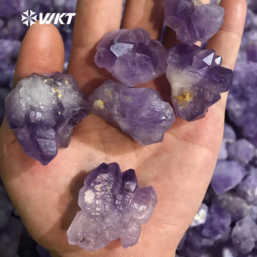 

WT-G259 Wholesale Beautiful per KG Natural stone Quartz Stone Charm Rainbow Colors natural crystal quartz cluster stone