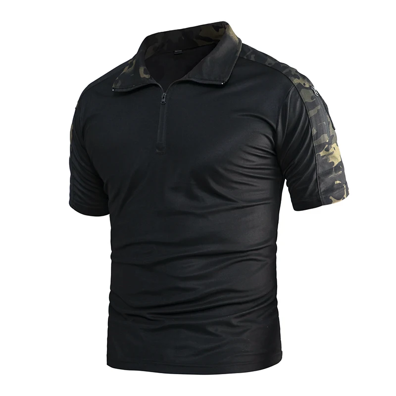 

Men's Summer Camo Quick Dry Tactical Polo Shirts Casual Breathable Uniform Military Polo Shirts Short Sleeve Shirt Size S-3XL