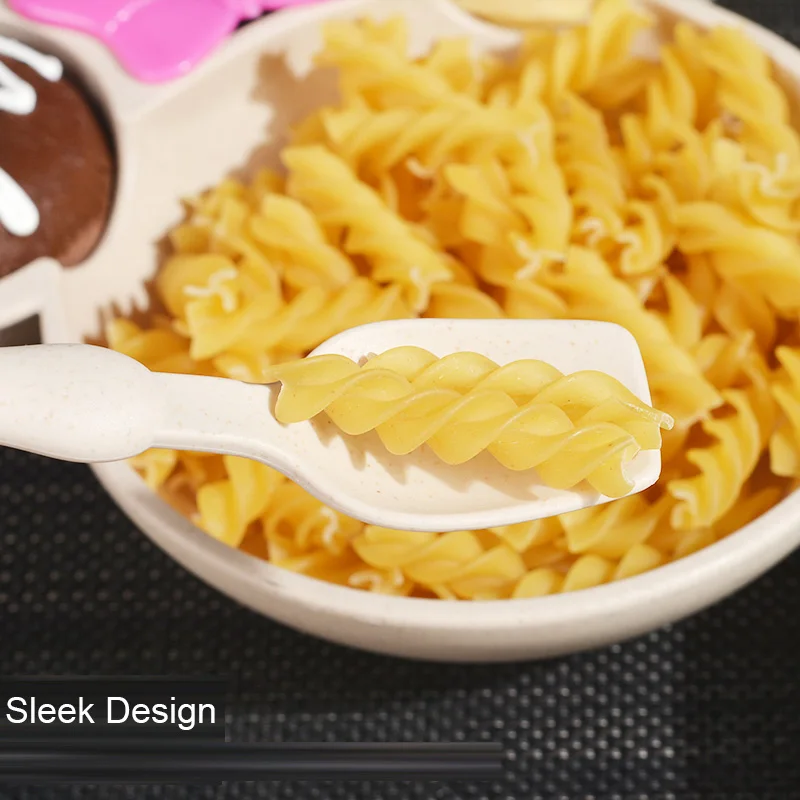 Children Baby Bamboo Tableware Solid Feeding Mickey Dishes Baby Bowl Plate Food Feeding Dinnerware Set Plates for Children