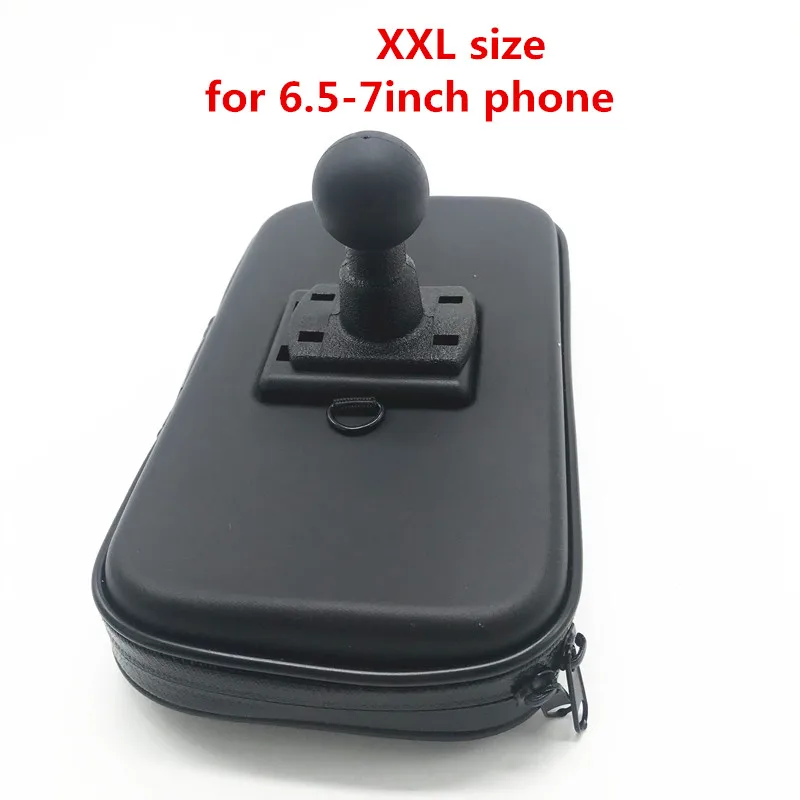 Водонепроницаемый чехол на молнии с 1 дюймовым шариком и отверстием для смартфонов и gps для Крепления RAM - Цвет: XXL size