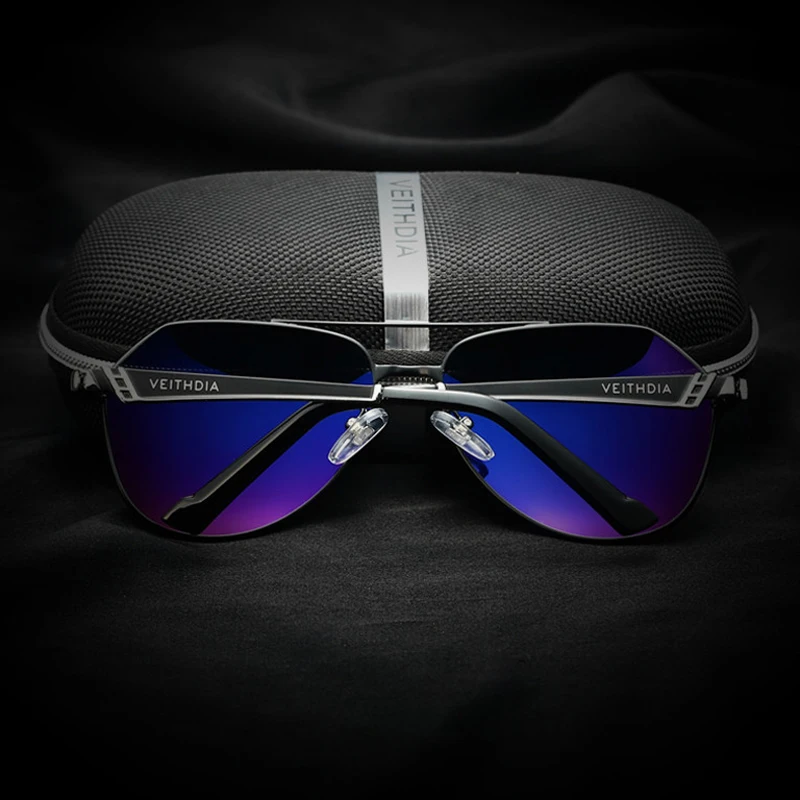Новинка, поляризационные солнцезащитные очки пилота VEITHDIA для мужчин, фирменный дизайн, винтажные женские солнцезащитные очки gafas oculos de sol masculino VT3559