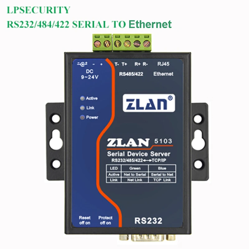 RS232/RS484/RS422 для оптоволкна вай-RJ45 переходной кабель, последовательный порт Modbus RTU к конвертеру TCP передача данных сервер для устройств с