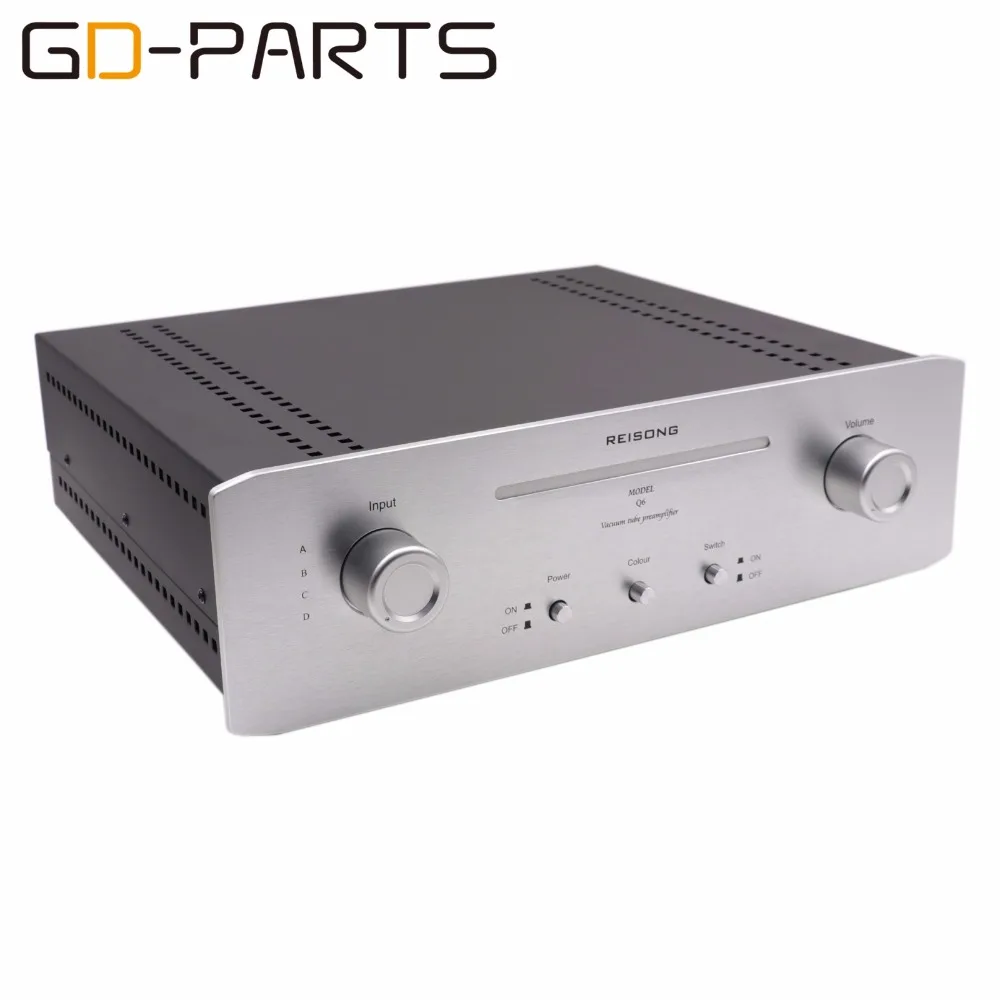 Stereo Vintage Tube Preamplifier Hifi Audio 12AX7 6Z4 6X4 Preamp Replica Marantz 7 Circuit 4 Channel Input Aluminum Iron Chassis