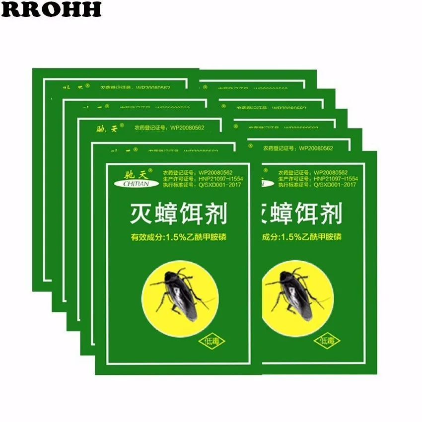 

200Packs Pest Control Strongely Effective Killer Cockroach Powder Bait Repellent Insecticide Bug Beetle Medicine Insect Reject