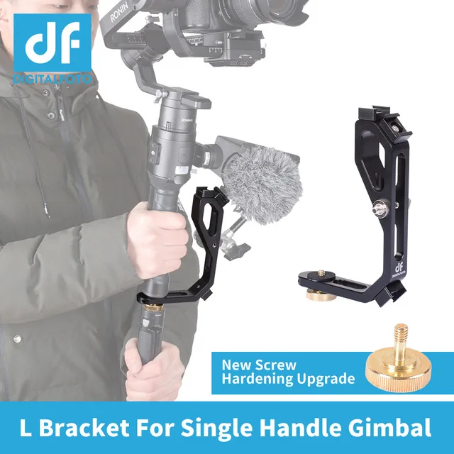 L bracket with 3 hot shoe mount Handle margic Arm For zhiyun Crane 2 DJI RONIN SC/ S MOZA Aircross mounting LED Mic Monitor